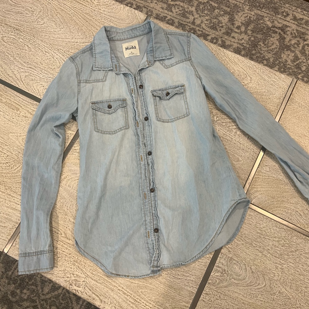 Mudd Jean Shirt Jacket Size XS